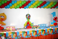 Decoraciones coloridas para fiestas